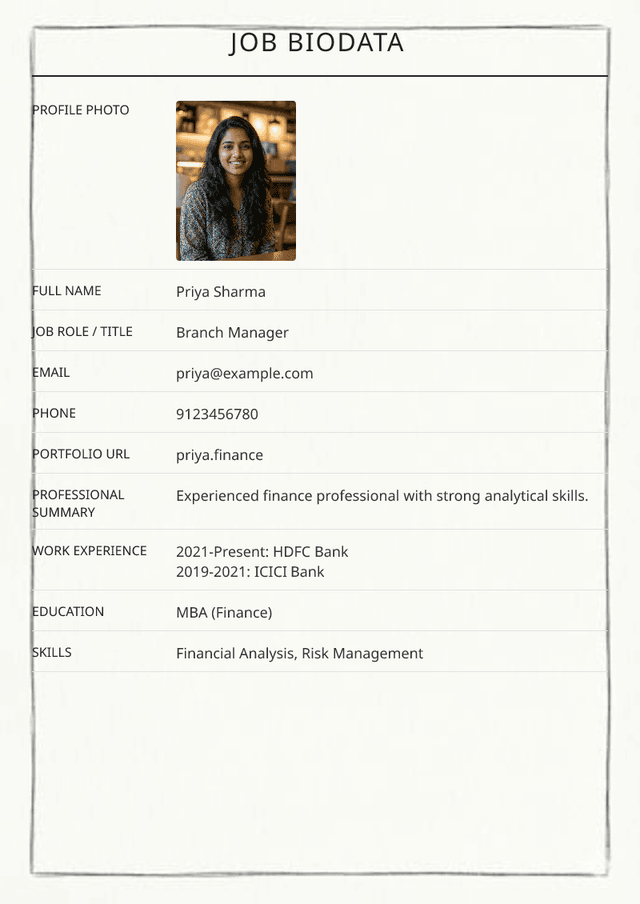 Preview of Minimalist Resume